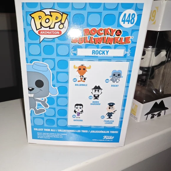 Funko Pop! Animation Rocky Figure in Blue and Gray - Picture 3 of 4